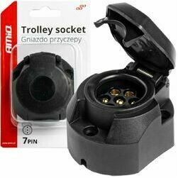 A/m piekabes kontaktligzda ar 7 kont., plastm. 12V, blisterī