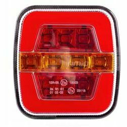 Aizmugurējais kombinētais LED lukturis, četrstūra, RCL-05-LR