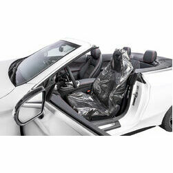 Aizsargpārvalki sēdekļiem Premium, neslīdoši, balti, rullī, 500gab.