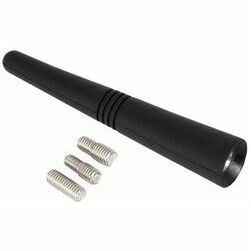 Antena gumijota 9cm, 3 adapteri, 5/6mm - 6/6mm, 7/6mm