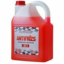 Antifrīzs Longlife -35°C, G12, sarkans, 4L
