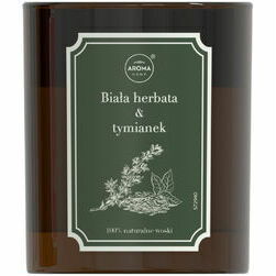 Aroma Aromātiskā svece Herbarium, 160g, Baltā tēja &Timiāns