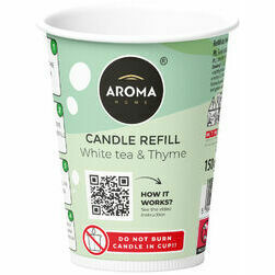 Aroma aromātiskā svece, 150g, White tea & Thyme, REZERVE