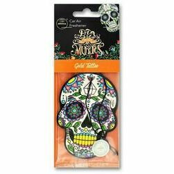 Aroma Car gaisa atsvaidzinātājs Dia de los Muertos Gold Tattoo