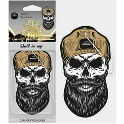 Aroma Car gaisa atsvaidzinātājs Dia de los Muertos Skull in Cap