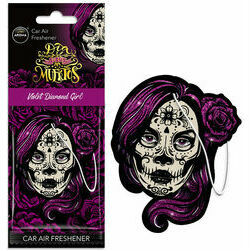 Aroma Car gaisa atsvaidzinātājs Dia de los Muertos Violet Diamond Girl