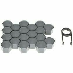 Auto riteņu uzgriežņu uzlikas, 17mm, grafītpelēkas, 20 gab.