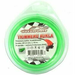 AutoDuals aukla trimmerim kvadrātveida, 2.4mm x15m