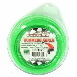 AutoDuals aukla trimmerim sešstūra, 3mm x15m
