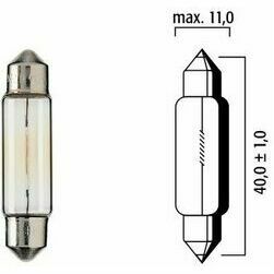 Autolampa  24V 10W SV8.5 11X40mm
