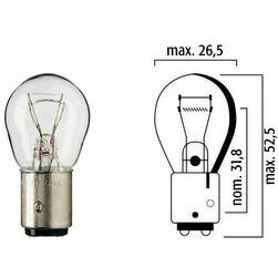 Autolampa  24V 21/5W BAY15d