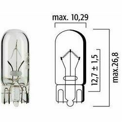 Autolampa 24V 5W T10, kastīte