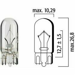 Autolampa  24V 5W W2.1X9.5d