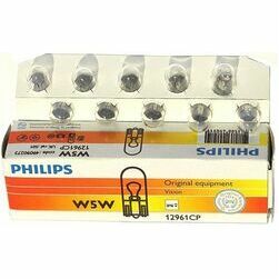 Autolampa PHILIPS  12V 5W bezcokola W2.1x9.5d