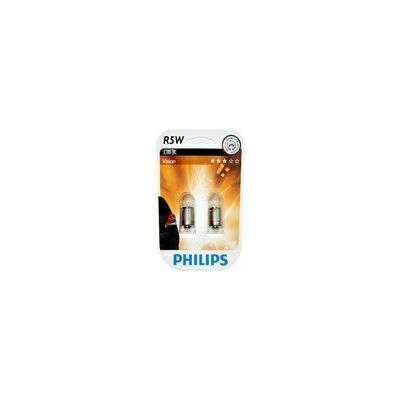 #Autolampa PHILIPS  12V 5W Vision, 2gab. BA15s