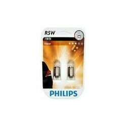 #Autolampa PHILIPS  12V 5W Vision, 2gab. BA15s