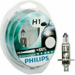 Autolampas  PHILIPS H1 55W X-treme Vision +130% 2gab.