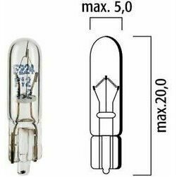 Autospuldze 12V 1.2W W2X4.6d
