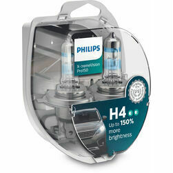 Autospuldzes PHILIPS H4 55W X-treme Vision Pro150, 2gab.