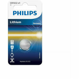 Baterija Philips CR1632 3V Litija 1gab