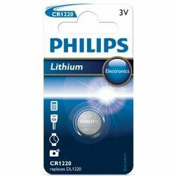 Baterijas PHILIPS CR 1220 3V Lithium Minicells, 1 gab.