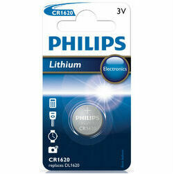 Baterijas PHILIPS CR 1620 3V Lithium Minicells, 1 gab.