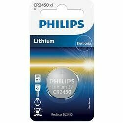 Baterijas PHILIPS CR 2450 3V Lithium Minicells, 1 gab.