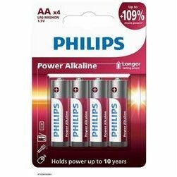 Baterijas PHILIPS LR6/AA Power Alkaline, 4gab.