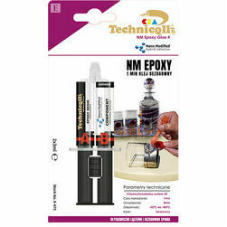 Divkomponentu epoksīdlīme, caurspīdīga, ātri fiksējoša 2x12ml