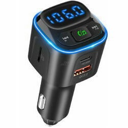 FM transmiters mikroSD, USB-A, 2xUSB-C, 3A, 12/24V