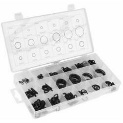 Gumijas gredzenu komplekts, eļļas izturīgi, 225 gab.