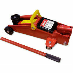 Hidrauliskais domkrats uz riteņiem futlārī, 2T, 130-330mm