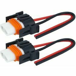 Keramiskā ligzda H8/H11 spuldzei, taisna, ar vadu,2gab