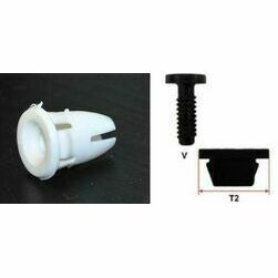 Klipsis balts, 8.4mm, MB, 1gab.
