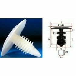 Klipsis balts 8mm, universāls,1gab.