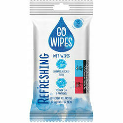 Mitrās salvetes rokām GO WIPES, 15 gab.