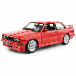 Modelīši - BMW M3 E30, 1988, 1:24, Burago, sarkans