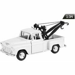 Modelīši CHEVY Stepside Tow Truck, balts, 1955, 1:34, Welly