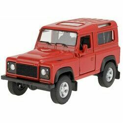 Modelīši Land Rover Defender, sarkans, 1:34, Welly