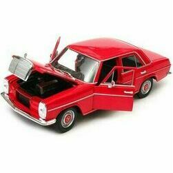 Modelīši - Mercedes-Benz 220 W115, sarkans, 1968, 1:24, Welly