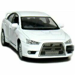 Modelīši - Mitsubishi Lancer Evo X, 2008, balts, 1:36, Kinsmart