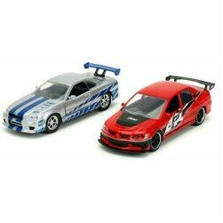 Nissan Skyline GTR / Mitsubishi Lancer Evo IX , 1:32, Jada