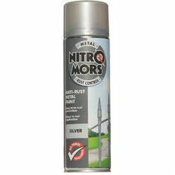 NitroMors antikorozijas krāsa metālam, sudraba, aerosolā 500ml