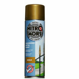 NitroMors Hammered krāsa metālam, zelta, aerosols 500ml