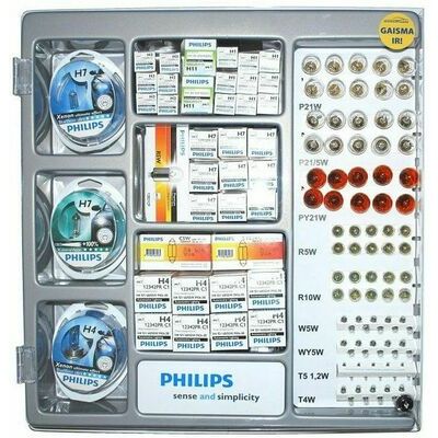 Philips autolampu sienas stends