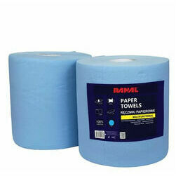 Ranal papīra dvielis, zils, 3 kārtas, 500 loksnes