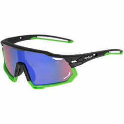 Rebel Active polarizētās sporta saulesbrilles, melns ar zaļu