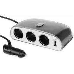 Sadalītājs piepīpētāja ligzdai, 3 atveres + 1 USB