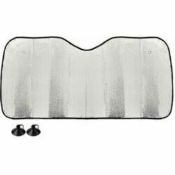 Saulessargs vējstiklam 150x80cm sudraba