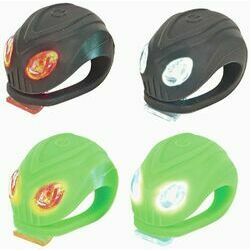 # Silikona melni/zaļi LED lukt.baltu un sarkanu gaismu,2gb